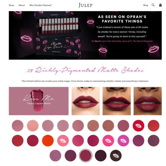 New Julep It's Whipped Matte Lip Mousse - Dark Reds - Picture 3 of 4